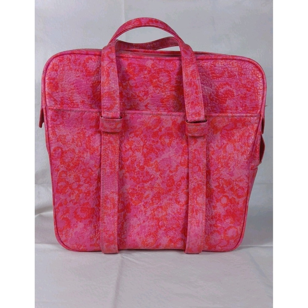 Vintage 1960s Samsonite Silhouette Hot Pink Weekender / Carry-on Luggage Bag